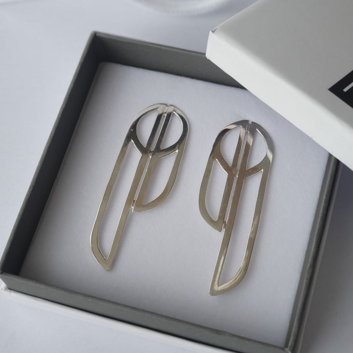 Earrings - Large Silver or Brass