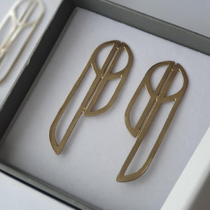 Earrings - Large Silver or Brass