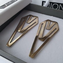 Load image into Gallery viewer, Earrings - Geometrica Silver or Brass