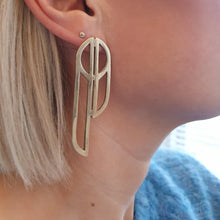 Load image into Gallery viewer, Earrings - Large Silver or Brass