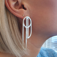 Load image into Gallery viewer, Earrings - Large Silver or Brass