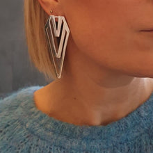Load image into Gallery viewer, Earrings - Geometrica Silver or Brass