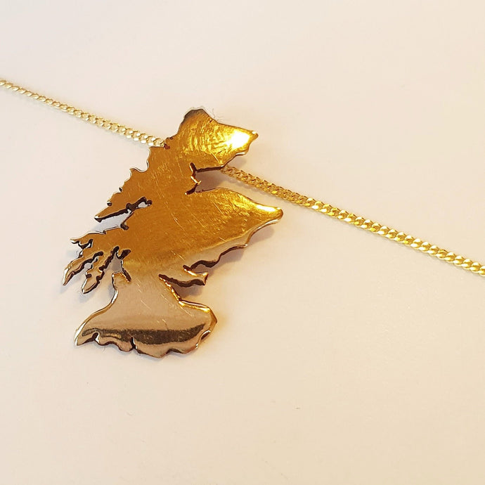 Scotland Necklace 9ct Gold