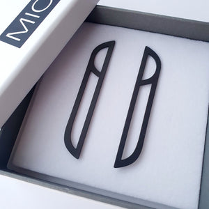Earrings - Medium Black