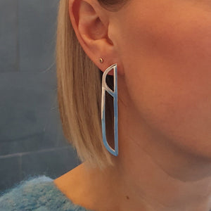 Earrings - Asymmetric Silver