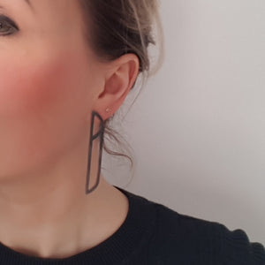Earrings - Medium Black