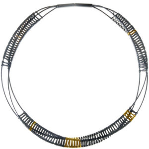 Mobius Black and Gold Necklet (Choker)