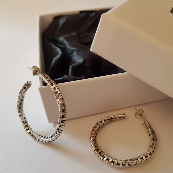 Earrings - Mobius 3/4 Twisted Hoops