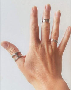 Thumb Ring - Minimal Two Bar