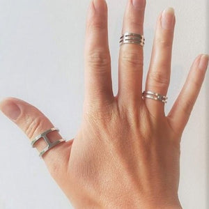 Minimalist Three Bar Ring