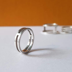 Minimalist Two Bar Ring