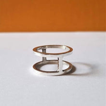Load image into Gallery viewer, Thumb Ring - Minimal Two Bar